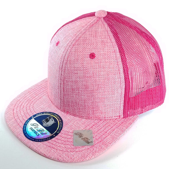 PB202 Pit Bull Linen Trucker Hats [Pink]