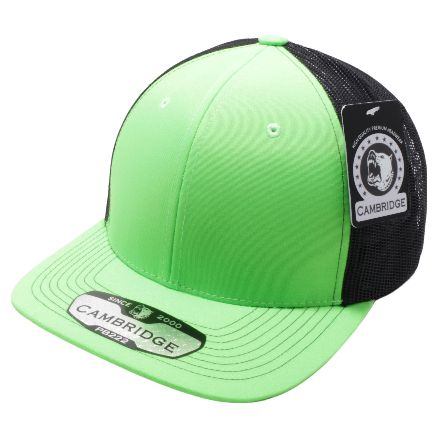 PB222N Pit Bull Cambridge Neon Trucker Hat [Neon Green/Black