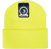 Neon Yellow PB179  Pit Bull Cuffed Knit Beanie Hats Wholesale