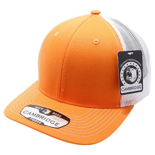 Orange/White Pitbull Cambridge Trucker Hat