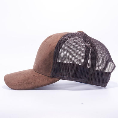 Pit Bull Suede Trucker Hat Wholesale [Brown]