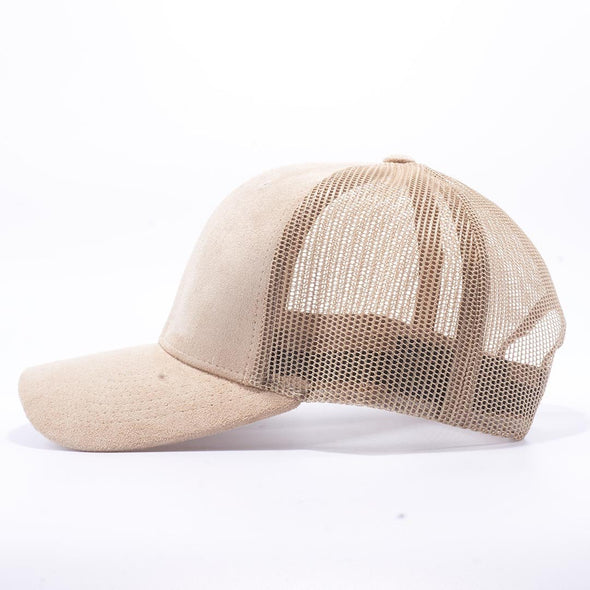 Pit Bull Suede Trucker Hat Wholesale [Stone]