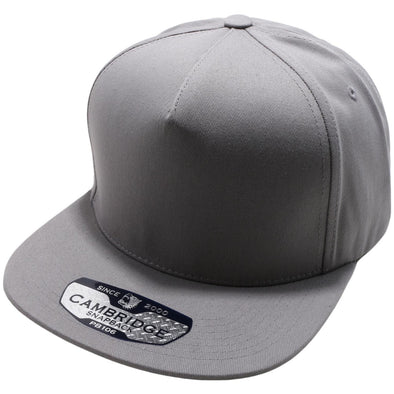 PB106 Pit Bull Cambridge 5 Panel Cotton Snapback Hat [L.Grey]