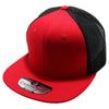 PB107 Cotton Trucker Hats [Red/Black]