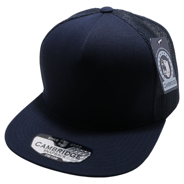 PB108 Pit Bull 5 Panel Cotton Trucker Hats  [Navy]