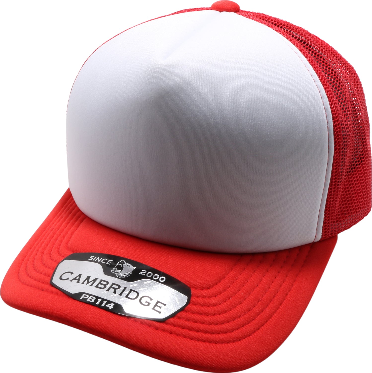 Crowns by Lids Screen Foam Trucker Cap - White/Red