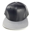 PB158 Pit Bull Leather Snapback Hats  [Black/Silver]