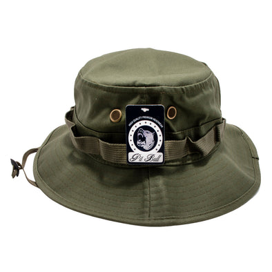 PB169 Pit Bull Plain Washed Boonies  With Strapped Bucket Hats [Olive]