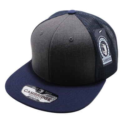 PB180 Pit Bull Wool Blend Trucker Hats  [Navy/Dark Heather/Navy]