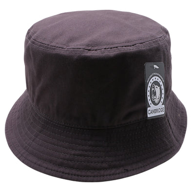 PB183 Pit Bull Plain Washed Cotton Fisherman Bucket Hats [D.Grey]