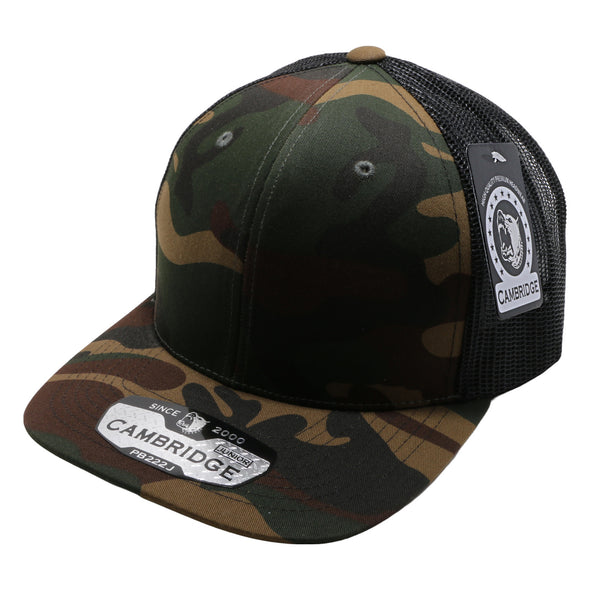 Pitbull Cambridge Green Camo/Black Junior Trucker Hat