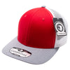 Red/White/Heather Gray Pitbull Cambridge Tri-Color Trucker Hat