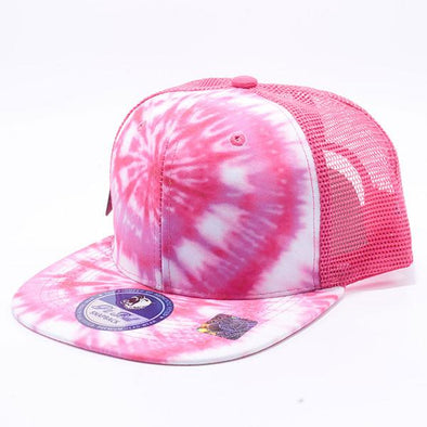 Pit Bull Tie Dye Trucker Hats Wholesale [Pink 2]