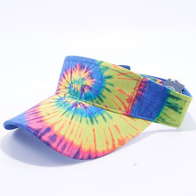 Pit Bull Tie Dye Visor Hats Wholesale [Rainbow 2]