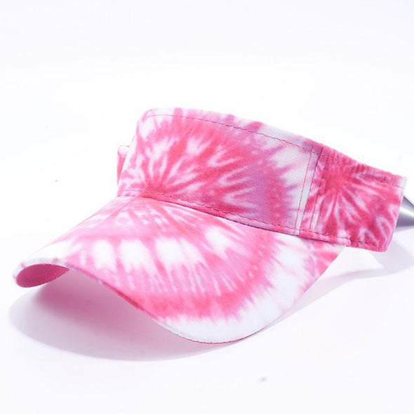 Pit Bull Tie Dye Visor Hats Wholesale [Pink 2]