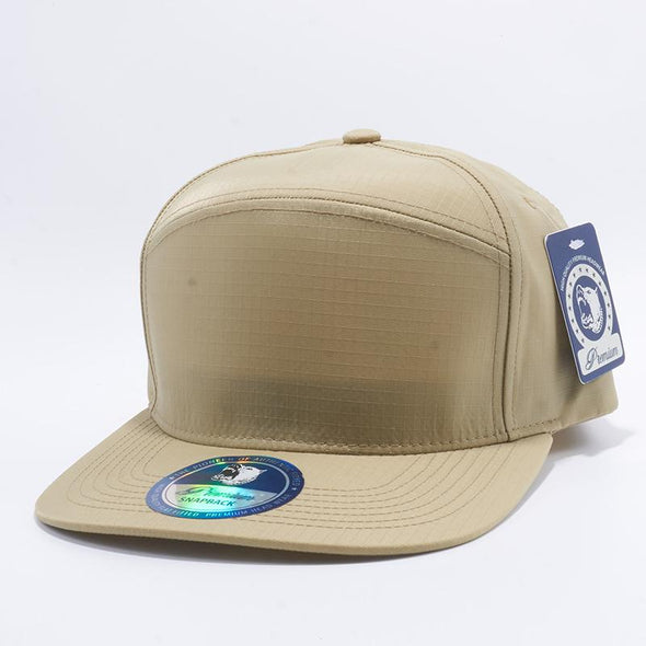 Pit Bull Waterproof Oxford Hybrid Snapback Hats Wholesale [Khaki]