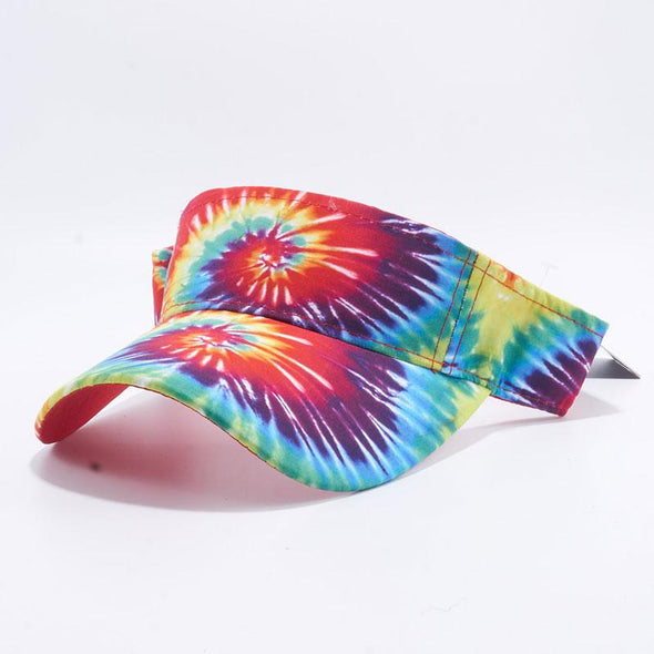 Pit Bull Tie Dye Visor Hats Wholesale [Rainbow 1]