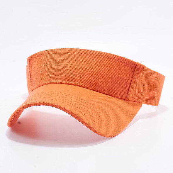 Pit Bull Blank Visor Hats Wholesale [Orange]