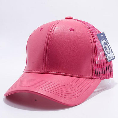 Pit Bull Leather Trucker Hats Wholesale [H.pink]