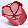 Pit Bull Leather Trucker Hats Wholesale [Red]