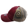 PB221 Pit Bull Pigment Dyed Trucker Hat [Burgundy/Khaki]