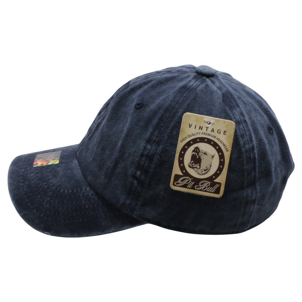 PB188 Pit Bull Pigment Dyed Dad Hat [Navy] – CHOICE CAP, INC.
