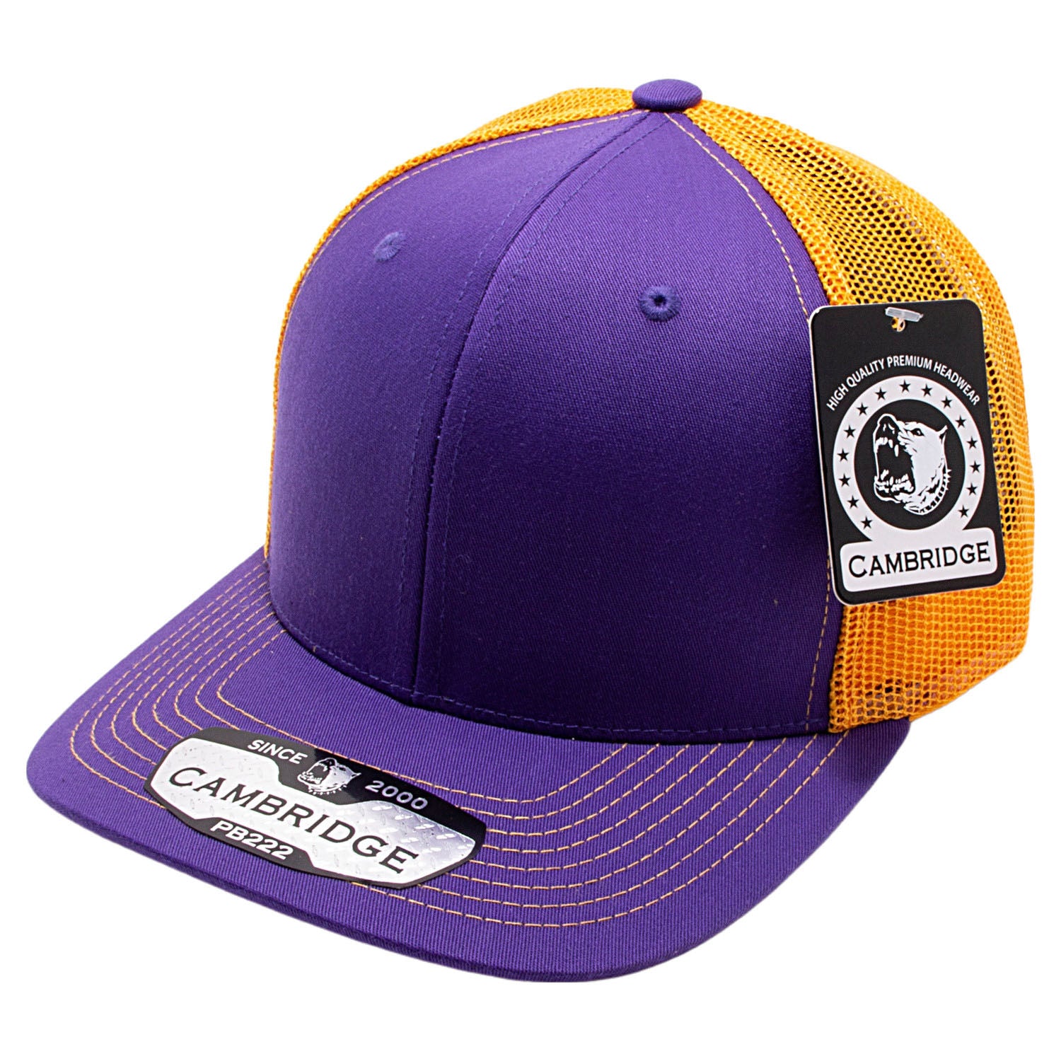 PB222 Pit Bull Cambridge Trucker Hat [Purple/Gold] – CHOICE
