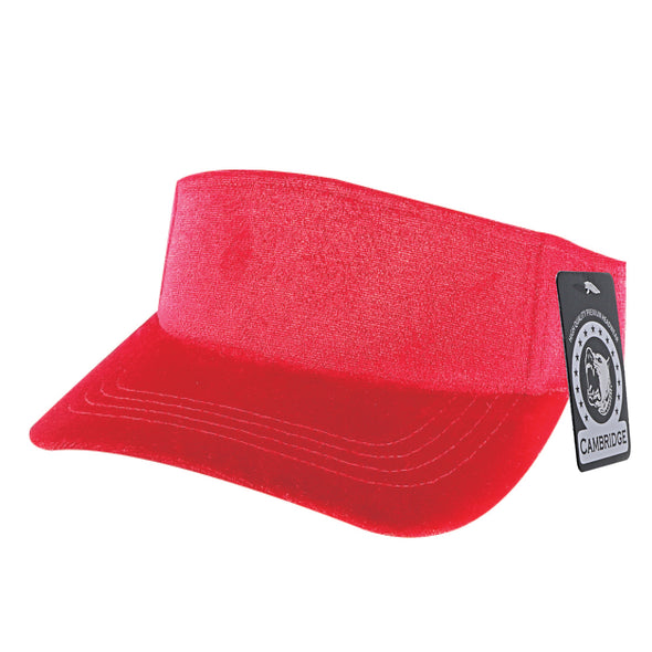 PB246 Pit Velvet Sun Visor Hats  [Red]