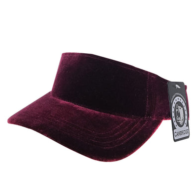 PB246 Pit Velvet Sun Visor Hats  [Burgundy]