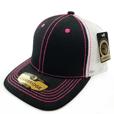 PB230 Pit Bull Cambridge Structured Trucker Hat [Black/N.Pink]