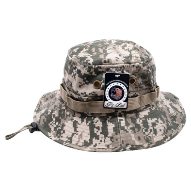 PB169 Pit Bull Plain Washed Boonies  With Strapped Bucket Hats [D.Camo]