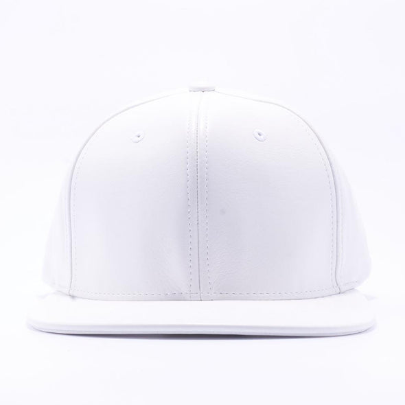 Pit Bull Leather Snapback Hats Wholesale [White]